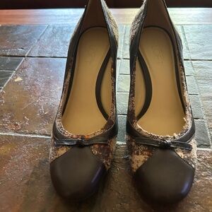 NEW Ann Taylor LOFT  Fabric & Leather Shoes Size 9
